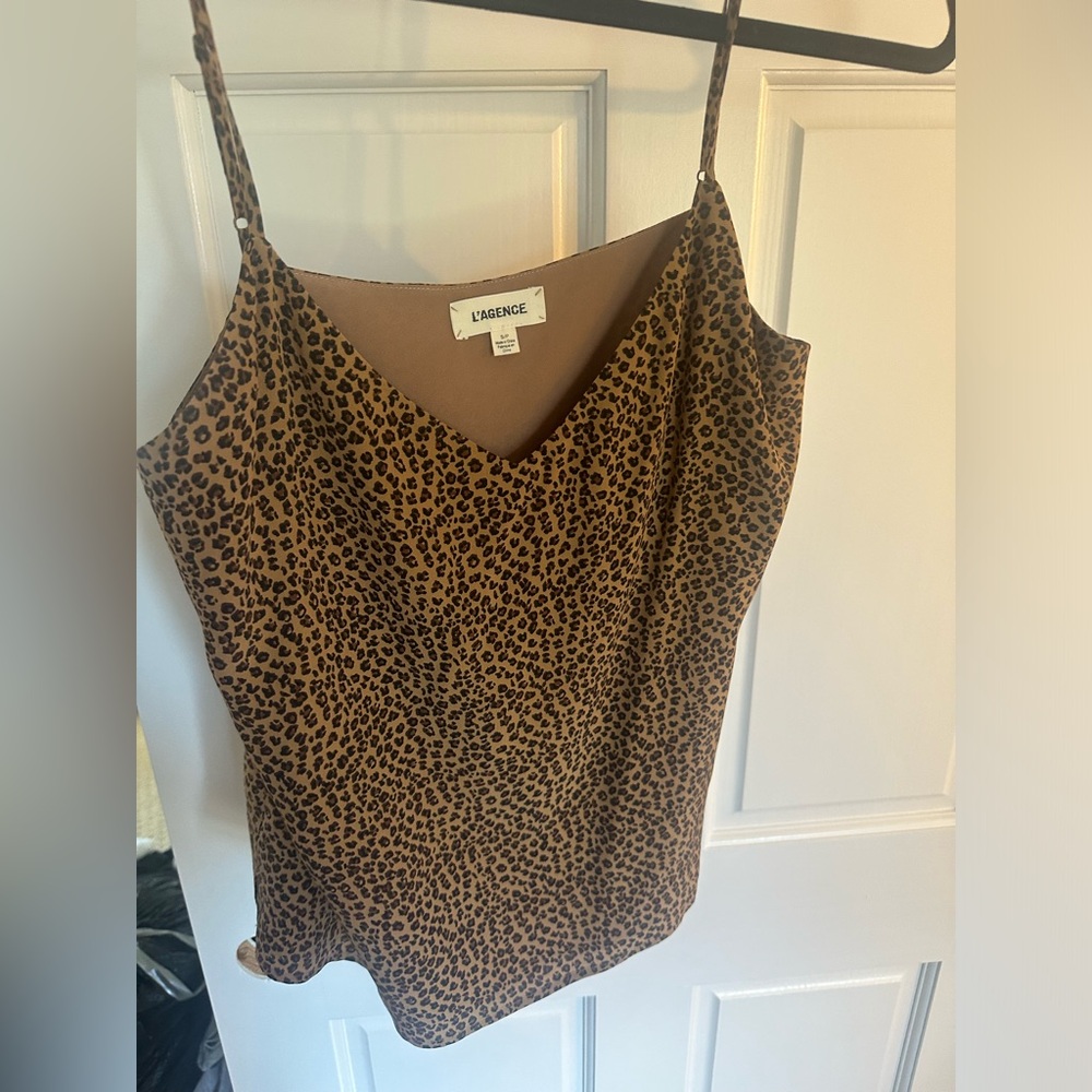 L’Agence leopard print cami